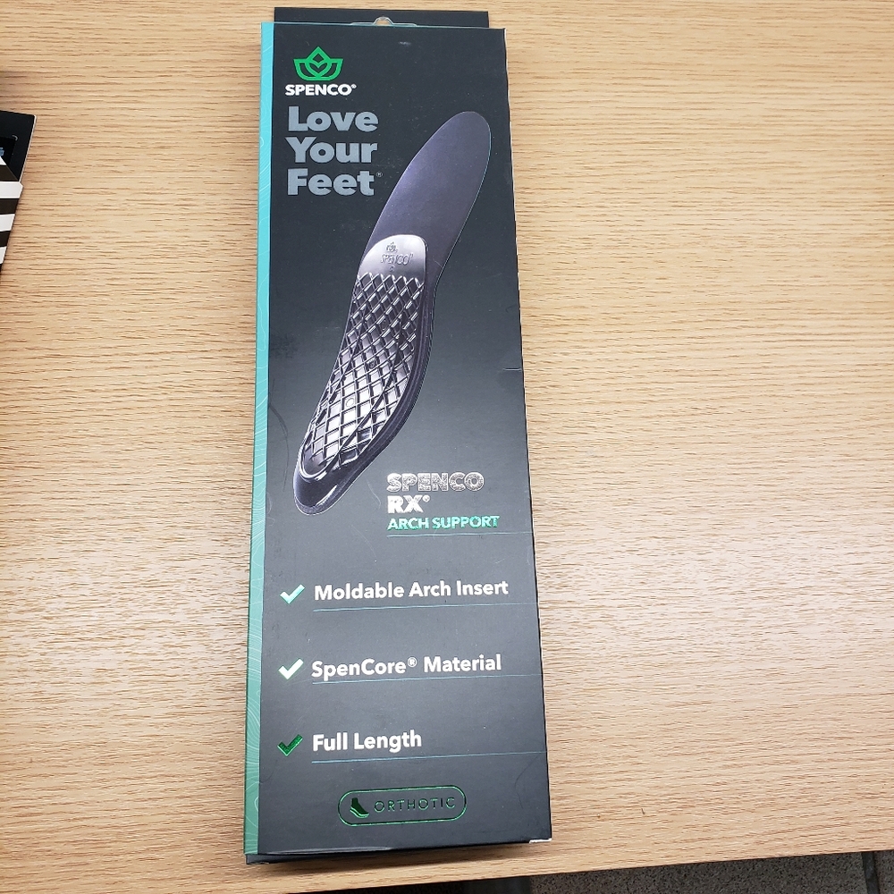 Spenco Rx Orthotic Arch Support Full Length Shoe Insoles